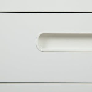 English Elm Wren Ergonomic 3-Drawer Mobile Filing Cabinet with Lock, Anti-Tilt Safety & Versatile Organization Options White HZ-AP535-01-W-GG