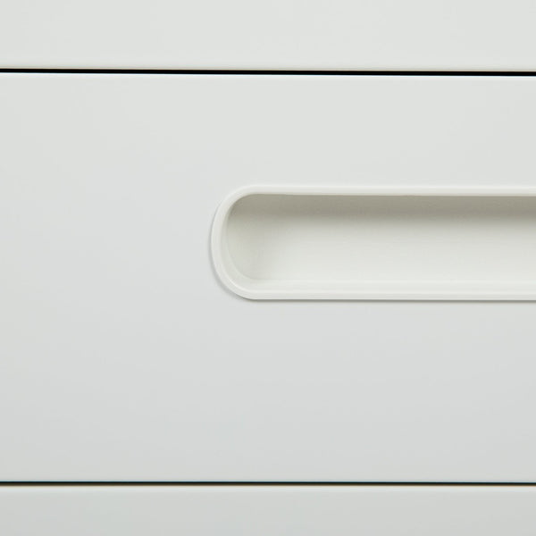 English Elm Wren Ergonomic 3-Drawer Mobile Filing Cabinet with Lock, Anti-Tilt Safety & Versatile Organization Options White HZ-AP535-01-W-GG