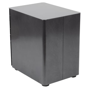 English Elm Warner Modern 3-Drawer Mobile Filing Cabinet with Locking Drawer & Anti-Tilt Safety for Offices Black HZ-CHPL-01-BK-GG