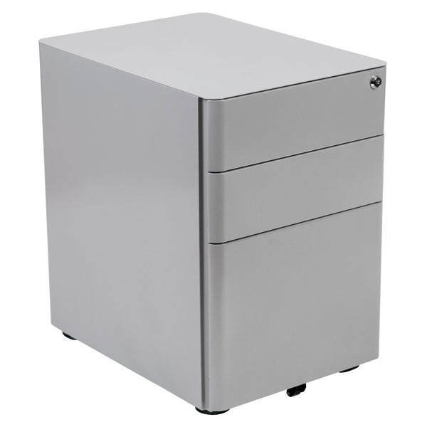 English Elm Warner Modern 3-Drawer Mobile Filing Cabinet with Locking Drawer & Anti-Tilt Safety for Offices Gray HZ-CHPL-01-GRY-GG