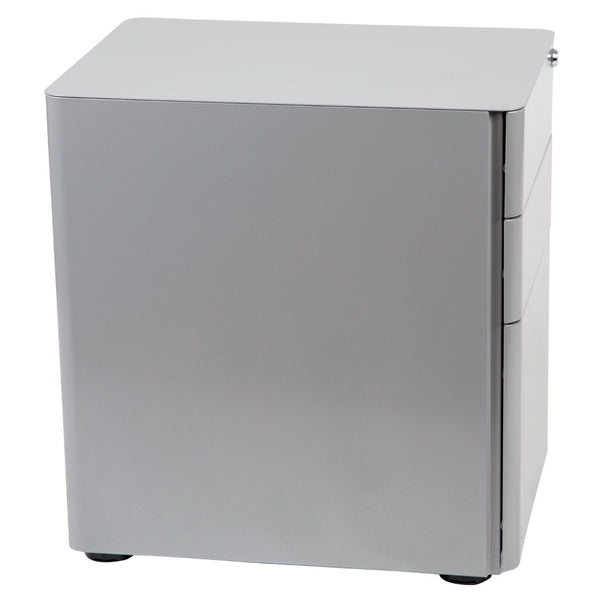 English Elm Warner Modern 3-Drawer Mobile Filing Cabinet with Locking Drawer & Anti-Tilt Safety for Offices Gray HZ-CHPL-01-GRY-GG