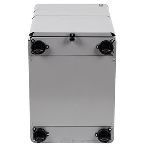 English Elm Warner Modern 3-Drawer Mobile Filing Cabinet with Locking Drawer & Anti-Tilt Safety for Offices Gray HZ-CHPL-01-GRY-GG
