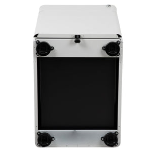 English Elm Warner Modern 3-Drawer Mobile Filing Cabinet with Locking Drawer & Anti-Tilt Safety for Offices White HZ-CHPL-01-W-GG