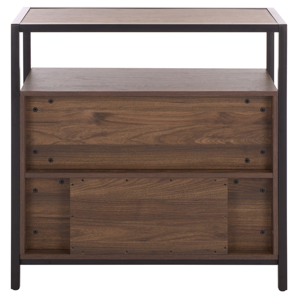 Safavieh Handan Wood And Metal Storage Cabinet With Double Doors For Living Room Or Entryway Use HZ0030