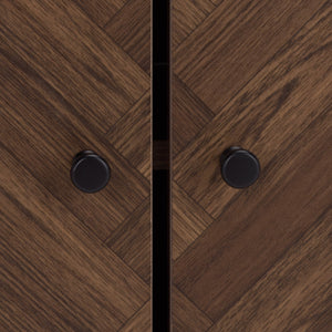 Safavieh Handan Wood And Metal Storage Cabinet With Double Doors For Living Room Or Entryway Use HZ0030
