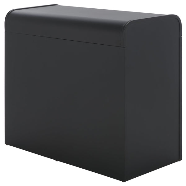 Safavieh Sidekick Compact Rolling Fitness Storage Rack With Pull Out Shelf For Home Gym BLACK HZ0122