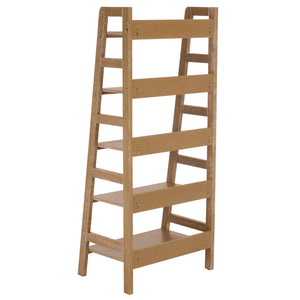 Safavieh Amanda Five Tier Open Bookcase In Acacia Veneer For Living Room Or Home Office HZ0340