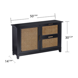 Safavieh Holly Martin Chekshire Woven Rattan Cabinet With Brass Hardware For Entryway Storage HZ1003005