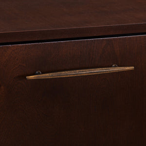Safavieh Larson Midcentury Corner Bar Cabinet With Mirrored Interior And Fold Down Serving Top HZ1060
