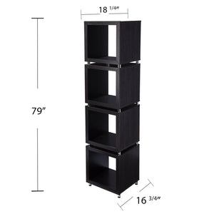 Safavieh Portgren Slim Iron Frame Bookshelf Four Open Shelves For Office Or Living Room Display HZ1114643