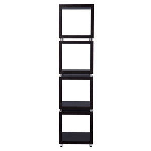 Safavieh Portgren Slim Iron Frame Bookshelf Four Open Shelves For Office Or Living Room Display HZ1114643