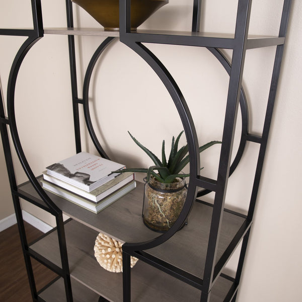 Safavieh Tyberton Five Tier Etagere Bookcase With Iron Frame For Office Or Living Room Display HZ1119038