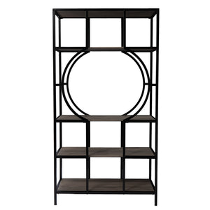 Safavieh Tyberton Five Tier Etagere Bookcase With Iron Frame For Office Or Living Room Display HZ1119038