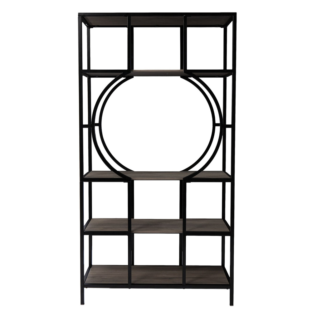 Safavieh Tyberton Five Tier Etagere Bookcase With Iron Frame For Office Or Living Room Display HZ1119038