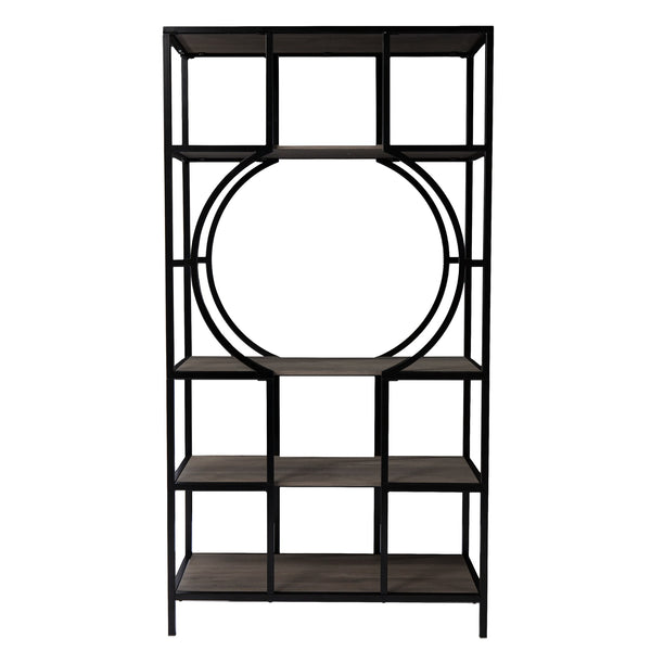Safavieh Tyberton Five Tier Etagere Bookcase With Iron Frame For Office Or Living Room Display HZ1119038