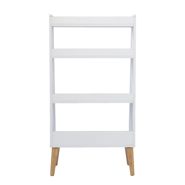 Safavieh Berritza Midcentury Rubberwood Bookshelf With Spindle Legs For Office Or Living Room HZ1152838