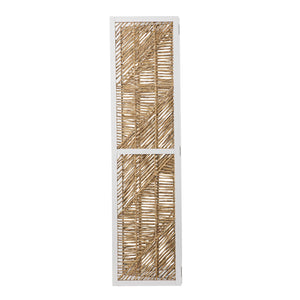 Safavieh Quilino Water Hyacinth Woven Room Divider Coastal Boho Folding Privacy Screen HZ1153466