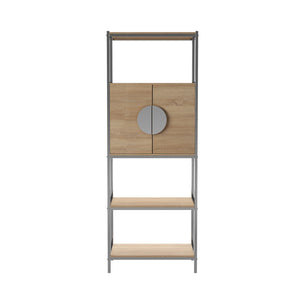 Safavieh Northdom Modern Bar Cabinet With Glass Racks Pull Out Tray And Mirrored Accents NATURAL HZ1217541