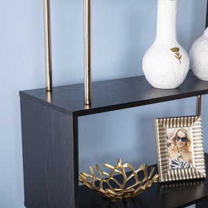 Safavieh Beckerman Five Shelf Asymmetrical Etagere With Iron Frame For Modern Living Rooms HZ1220038