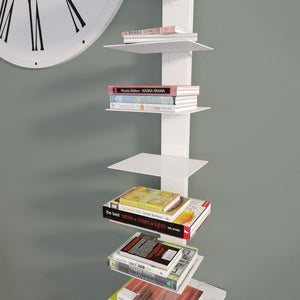 Safavieh Stewartby Slim Iron Tower Bookshelf With 12 Open Shelves For Modern Home Storage HZ1220412