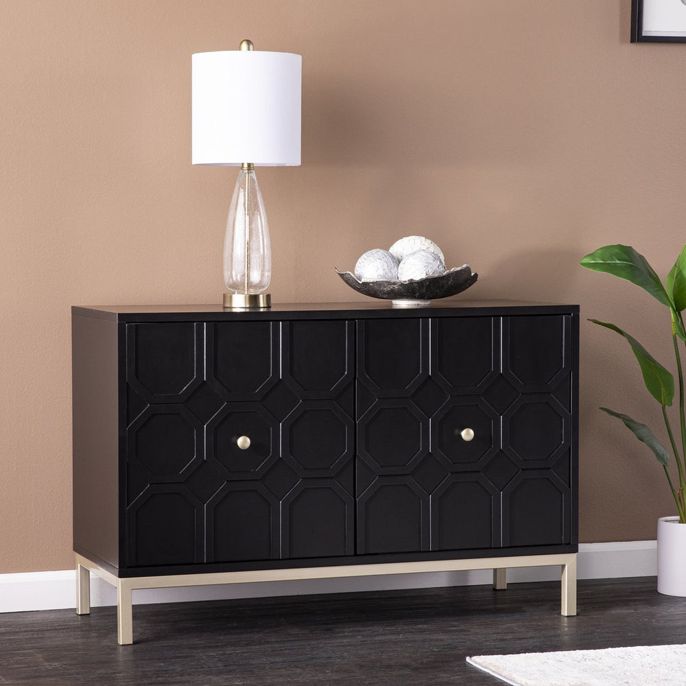 Safavieh Gramdlynn Moroccan Carved Mdf Cabinet With Iron Legs And Adjustable Shelving For Any Room HZ1221805