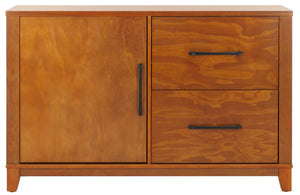 Safavieh Mainebury Anywhere Cabinet Birch Veneer Storage For Hallways Offices And Living Rooms NATURAL HZ1272405