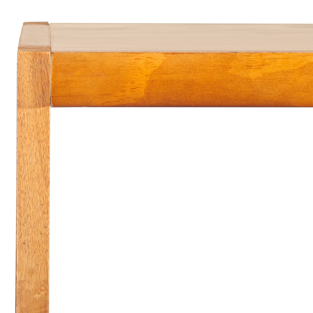 Safavieh Mainebury Tall Slim Open Bookcase Solid Wood And Mdf Shelving For Modern Living Spaces NATURAL HZ1272438