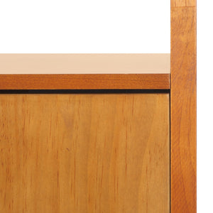 Safavieh Mainebury Tall Slim Open Bookcase Solid Wood And Mdf Shelving For Modern Living Spaces NATURAL HZ1272438