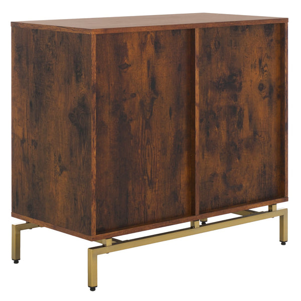 Safavieh Dayforth Anywhere Cabinet Compact Shelving Unit For Living Room Or Home Office Storage ESPRESSO HZ1272805