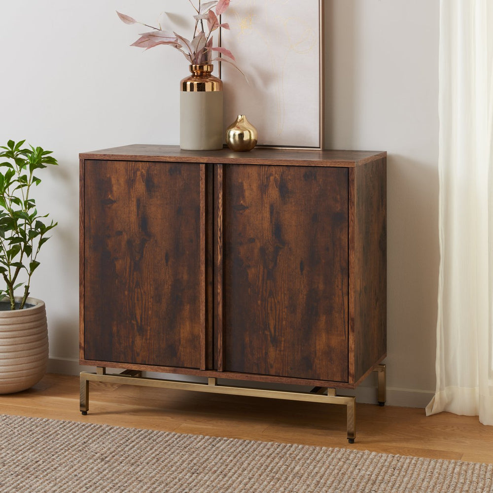 Safavieh Dayforth Anywhere Cabinet Compact Shelving Unit For Living Room Or Home Office Storage ESPRESSO HZ1272805