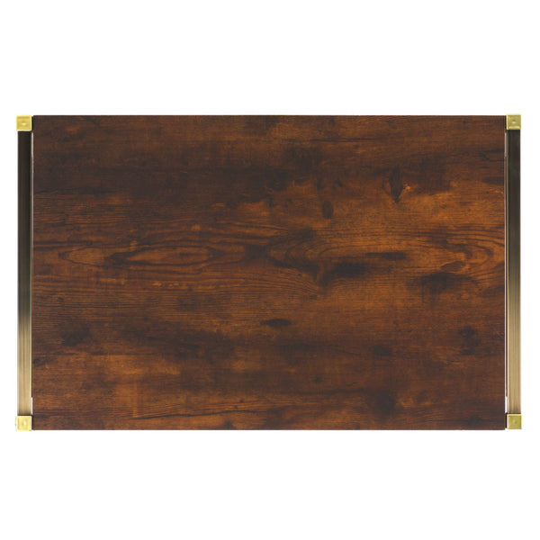 Safavieh Dayforth Tall Bar Cabinet With Mirror Accents Iron Frame Espresso Entertaining Storage ESPRESSO HZ1272841