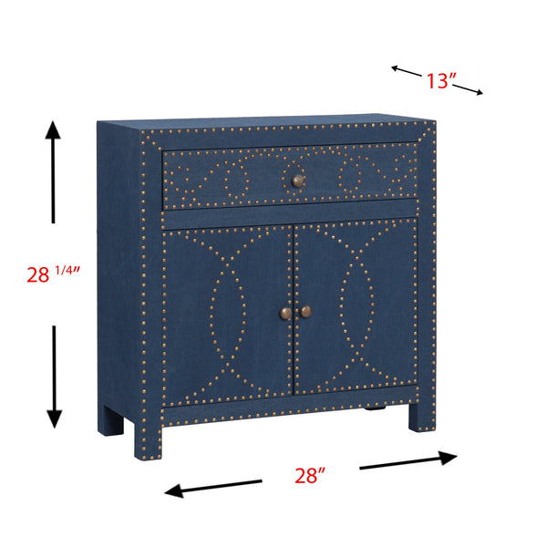 Safavieh Florian Upholstered Storage Cabinet With Nailhead Trim For Entryway Or Dining Room HZ5925