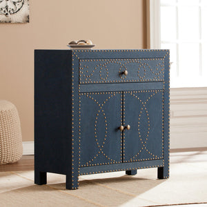 Safavieh Florian Upholstered Storage Cabinet With Nailhead Trim For Entryway Or Dining Room HZ5925