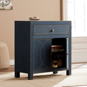 Safavieh Florian Upholstered Storage Cabinet With Nailhead Trim For Entryway Or Dining Room HZ5925
