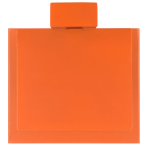 Safavieh Stewartby Spine Tower Shelf Slim Iron Frame 12 Vertical Storage For Small Spaces ORANGE HZ9497