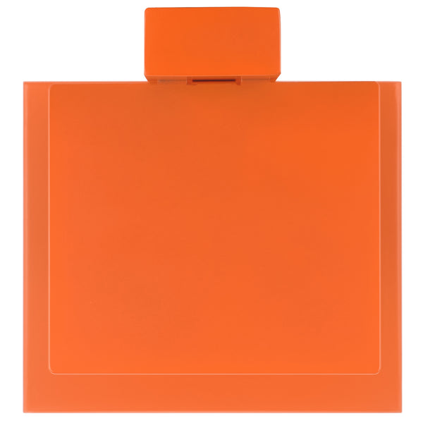 Safavieh Stewartby Spine Tower Shelf Slim Iron Frame 12 Vertical Storage For Small Spaces ORANGE HZ9497