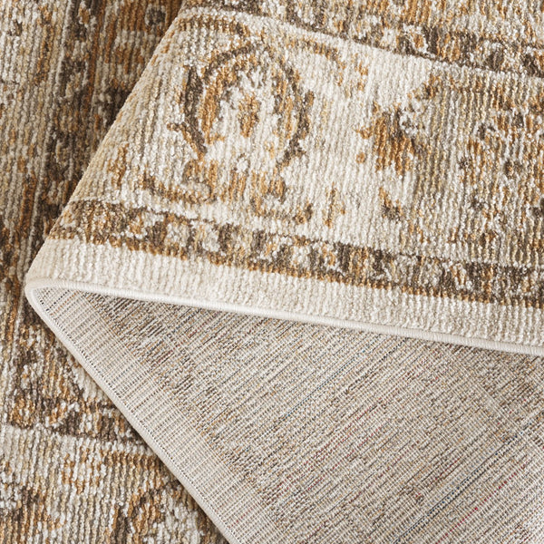 Safavieh Hazel Transitional Area Rug Runner - Elegant Turkish Design For Sophisticated Home Decor & Comfort Beige ,Brown 50% Polyester,50% Polypropylene Hzl500b-5