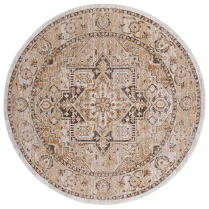 Safavieh Hazel Area Rug - Luxurious Transitional Design For Enhanced Style And Comfort In Any Space Beige ,Brown 50% Polyester,50% Polypropylene Hzl500b-8