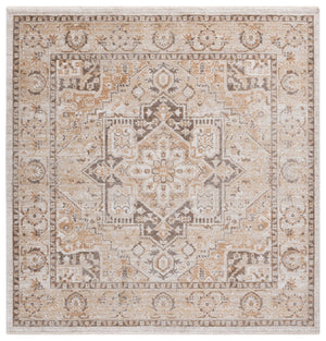 Safavieh Hazel Transitional Area Rug Runner - Elegant Turkish Design For Sophisticated Home Decor & Comfort Beige ,Brown 50% Polyester,50% Polypropylene Hzl500b-6sq