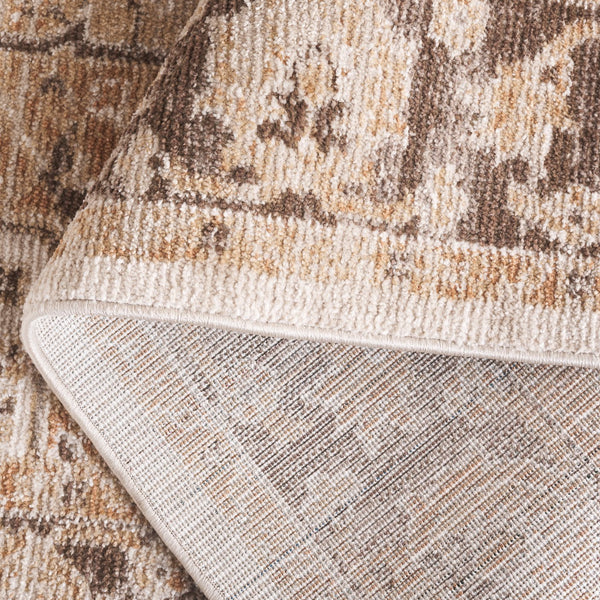 Safavieh Hazel Transitional Area Rug Runner - Elegant Turkish Design For Sophisticated Home Decor & Comfort Gold ,Brown 50% Polyester,50% Polypropylene Hzl500d-5