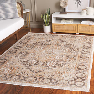 Safavieh Hazel Transitional Area Rug Runner - Elegant Turkish Design For Sophisticated Home Decor & Comfort Gold ,Brown 50% Polyester,50% Polypropylene Hzl500d-5