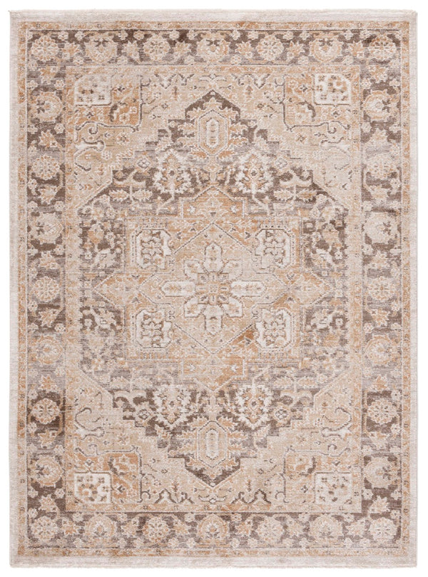 Safavieh Hazel Area Rug - Luxurious Transitional Design For Enhanced Style And Comfort In Any Space Gold ,Brown 50% Polyester,50% Polypropylene Hzl500d-4