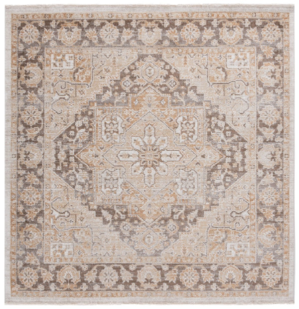 Safavieh Hazel Area Rug - Luxurious Transitional Design For Enhanced Style And Comfort In Any Space Gold ,Brown 50% Polyester,50% Polypropylene Hzl500d-4