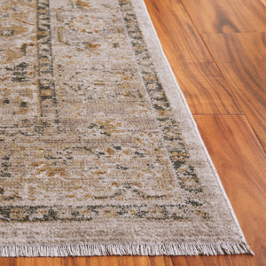 Safavieh Hazel Area Rug - Luxurious Transitional Design For Enhanced Style And Comfort In Any Space Taupe ,Green 50% Polyester,50% Polypropylene Hzl500e-9