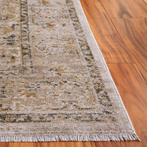 Safavieh Hazel Area Rug - Luxurious Transitional Design For Enhanced Style And Comfort In Any Space Taupe ,Green 50% Polyester,50% Polypropylene Hzl500e-9