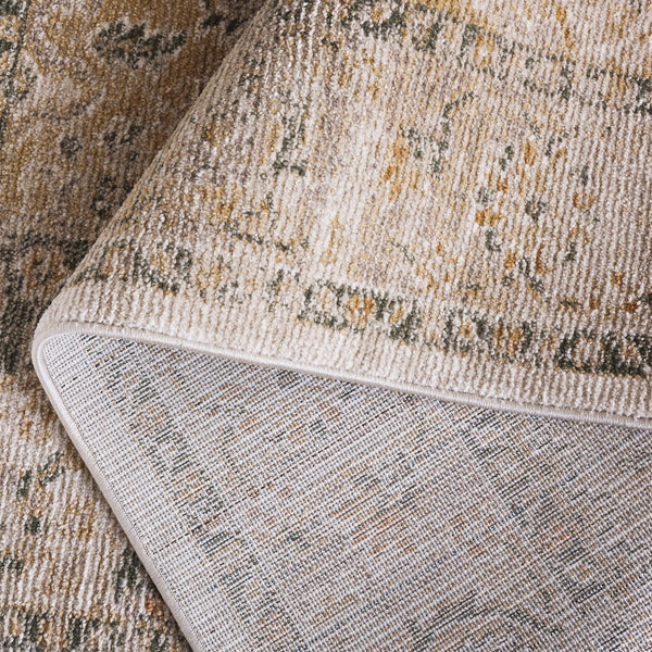 Safavieh Hazel Transitional Area Rug Runner - Elegant Turkish Design For Sophisticated Home Decor & Comfort Taupe ,Green 50% Polyester,50% Polypropylene Hzl500e-5