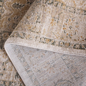 Safavieh Hazel Area Rug - Luxurious Transitional Design For Enhanced Style And Comfort In Any Space Taupe ,Green 50% Polyester,50% Polypropylene Hzl500e-9