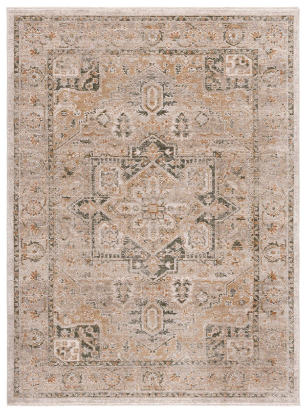 Safavieh Hazel Area Rug - Luxurious Transitional Design For Enhanced Style And Comfort In Any Space Taupe ,Green 50% Polyester,50% Polypropylene Hzl500e-9