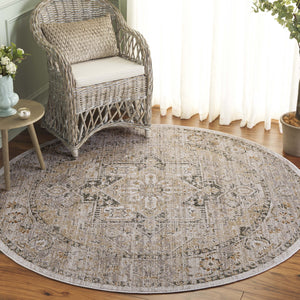 Safavieh Hazel Transitional Area Rug Runner - Elegant Turkish Design For Sophisticated Home Decor & Comfort Taupe ,Green 50% Polyester,50% Polypropylene Hzl500e-6r