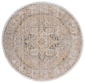 Safavieh Hazel Transitional Area Rug Runner - Elegant Turkish Design For Sophisticated Home Decor & Comfort Taupe ,Green 50% Polyester,50% Polypropylene Hzl500e-6r
